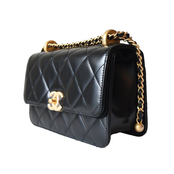 Chanel Calfskin Quilted Mini Perfect Fit Flap Gold Hardware Black - Picture 4 of 8